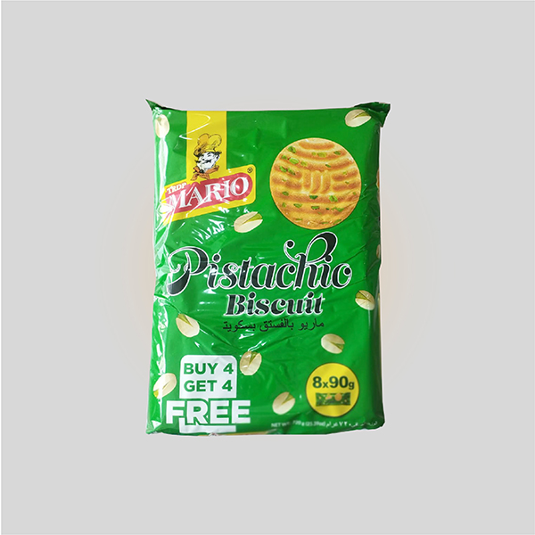 MARIO PISTACHIO BIKS (8x90g)